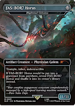Mint/Near-Mint, English - 1 x MTG Blightsteel Colossus - 2223 - FAS-BOR7 Horus - - Image 1