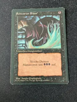 1x Dark Ritual MTG Magic the Gathering 4th Edition FBB MP German - Image 1