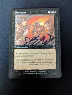 Attrition LP MTG Magic the Gathering - Signed by artist - Image 1