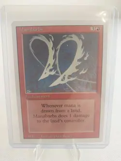 Vintage MTG Magic the Gathering Manabarbs Revised Edition LP - Image 1