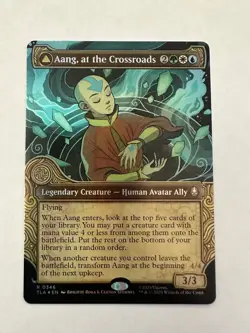 MTG Aang, at the Crossroads / Destined Savior (Showcase) Foil - Avatar - Image 1