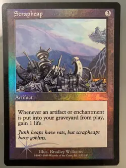 MTG Scrapheap Urza’s Legacy FOIL Rare LP Free Shipping And Same Day Handling - Image 1