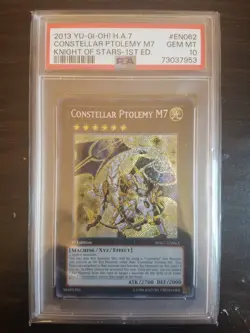 Yugioh HA07-EN062 Constellar Ptolemy M7 PSA 10 Low Pop - Image 1