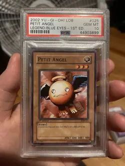 Yugioh LOB-025 Petit Angel Card 1st Edition PSA 10 Gem Mint Legend Of Blue-eyes - Image 1