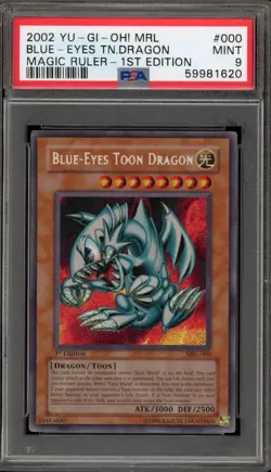 Yu-Gi-Oh! Blue-Eyes Toon Dragon Magic Ruler 1st Edition Secret MRL-000 PSA 9 - Image 1