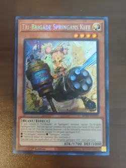 Yu-Gi-Oh! Tri-Brigade Springans Kitt BPRO-EN025 Secret Rare - Image 1