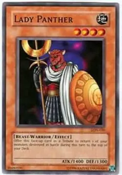 Yugioh! Lady Panther - LON-030 - Common - 1st Edition Near Mint, English - Image 1