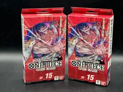 x2 One Piece CCG Edward Newgate ST-15 Starter Deck Sealed New BANDAI ENGLISH - Image 1