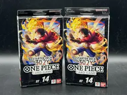 x2 One Piece CCG Monkey D Luffy ST-14 Starter Deck Sealed New BANDAI ENGLISH - Image 1