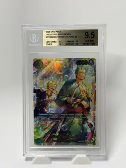 Roronoa Zoro - PRB02-006 (SP) - The Azure Sea's Seven (OP14) BGS 9.5 Bubble Zoro - Image 1