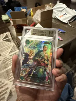 Roronoa Zoro - PRB02-006 (SP) - The Azure Sea's Seven (OP14) BGS 9.5 Bubble Zoro - Image 2