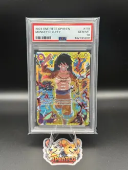 English One Piece 2024 OP09 Monkey D. Luffy #119 SEC Rare PSA 10 Gem Mint - Image 1