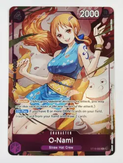 ST18-002 C O-Nami Promo - One Piece TCG English - Alt Art Heroines Campaign Dash - Image 1