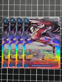 4x One Piece TCG Boa Hancock ST17-004 SR (Starter Deck 17) Playset - Image 1