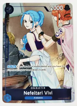One Piece EB02-026 Nefeltari Vivi Promo EX Vol 3 SR English ALT HEROINES Edition - Image 1