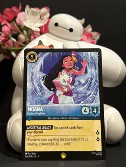 Disney Lorcana - Moana, Curious Explorer - Winterspell - Legendary - NM - Image 1