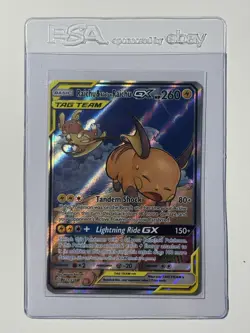 Unified Minds Raichu and Alolan Raichu GX Tag Team Alternative Art Card 221/236 - Image 1