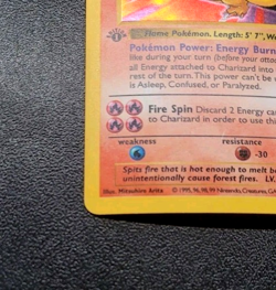 Charizard 004/102 Base Set 1st Edition (Shadowless) Holo Pokemon Card AUTHENTIC - Image 3