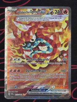 Pokemon TCG Hearthflame Mask Ogerpon EX 212/167 Twilight Masquerade Card NM - Image 1