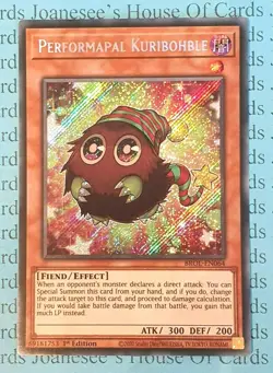 Performapal Kuribohble BROL-EN064 Secret Rare Yu-Gi-Oh Card 1st Edition New - Image 1