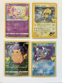 Pokemon Celebrations Lot Near Mint 12 Cards - Dark Gyarados Pikachu Mew Zapdos - Image 2