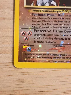 Pokemon TCG Entei 34/53 WoTC Promo Promo card Holo LP - Image 4