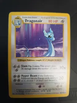 Pokemon TCG Dragonair Shadowless Card 18/102 Base Unlimited - Image 1