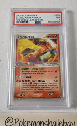 Charizard ex 105/112 - Fire Red & Leaf Green *PSA 7 - NM* Holo Pokemon Card - Image 3