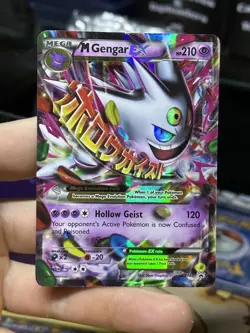 #2 M Gengar EX XY166 Black Star Promo 2016 Holo Rare SHINY Pokemon Card TCG - Image 3