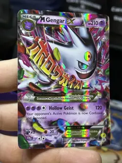 #2 M Gengar EX XY166 Black Star Promo 2016 Holo Rare SHINY Pokemon Card TCG - Image 4
