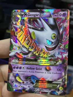#2 M Gengar EX XY166 Black Star Promo 2016 Holo Rare SHINY Pokemon Card TCG - Image 5