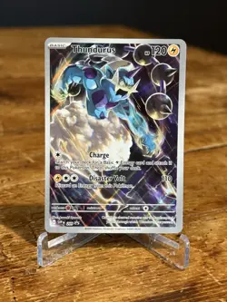 Pokemon TCG Thunderous Black Bolt ETB Full Art Promo Card - Image 1