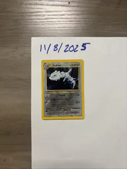 Pokemon TCG Stahlos Holo Card Rare 15/111 Neo Genesis LP Vintage WOTC - Image 1
