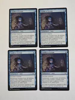 4x Unable To Scream - Duskmourn - Near Mint - MTG - Image 1