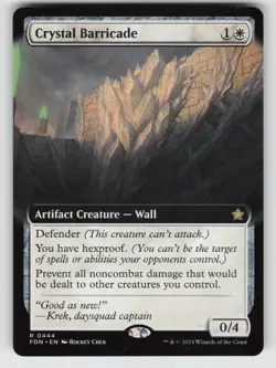 Crystal Barricade (Extended Art) *Non-Foil* FDN 444 NM - Image 1