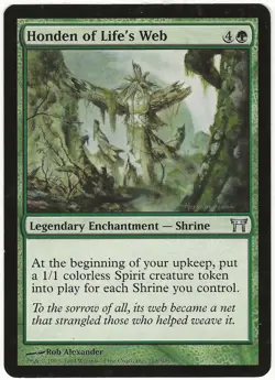 MTG Honden of Life's Web Champions of Kamigawa Uncommon LP - Image 1