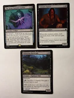 The Grim Captain’s Locker + Vampire Spawn + Gibbering Barricade MTG Black - Image 1