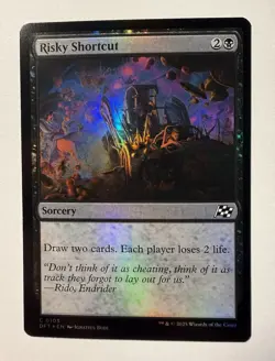 NM Foil Risky Shortcut, MTG, Aetherdrift, Magic the Gathering, 103 - Image 1