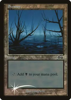 Swamp (PAL99) - Foil Promo Arena League HP MTG - Image 1