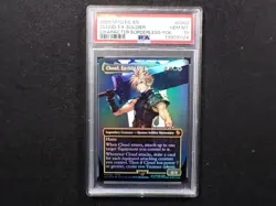MTG FINAL FANTASY COMMANDER CHARACTER BORDERLESS Foil CLOUD, EX-SOLDIER PSA 10 - Image 1