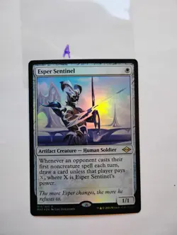 Esper Sentinel MH1 Foil Moderate to Heavy play (Back has scatches) Listing A - Image 1