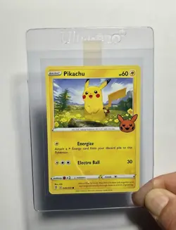 Pikachu 049/203 (NM) Common Sword & Shield: Trick Or Trade STAMPED 2022 Pokemon - Image 4