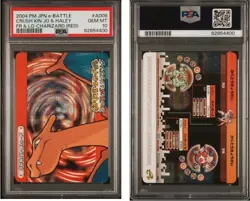 PSA 10 MACHAMP/MR MIME 2004 POKEMON JPN E BATTLE FRLG CHARIZARD #A006 - Image 1