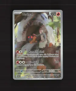 Torkoal 172/167 Twilight Masquerade Full Art Ultra Rare Holo Pokemon Card NM - Image 1