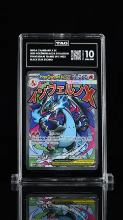 Mega Charizard X ex 2025 Pokemon Black Star Promo TAG 10 #23 - Image 1