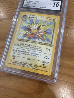 GEM MINT 10 - Pokemon TCG Jolteon Jungle Set 4/64 Holo Unlimited Holo Rare 1999 - Image 5