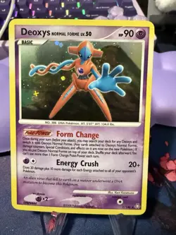 Deoxys Normal Forme Lv.50 1/146 Legends Awakened Holo Pokemon Card TCG - Image 1