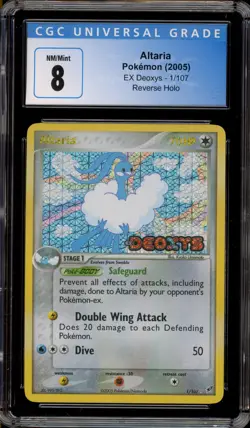 Pokemon Altaria EX Deoxys Reverse Holo Rare #1 CGC 8 - Image 1