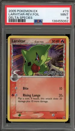 Pokemon Larvitar EX Delta Species Reverse Holo #73 PSA 9 Mint - Image 1