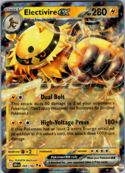 Electivire ex 069/182 Double Rare - Pokemon TCG Destined Rivals NM - Image 1
